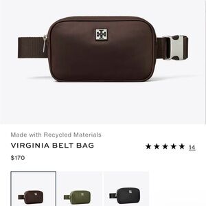 Tory Burch Virginia Belt Bag Cocoa color